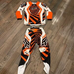 Fox Youth Orange and Black Racing/ Motocross Jersey and Pants - Great Shape!